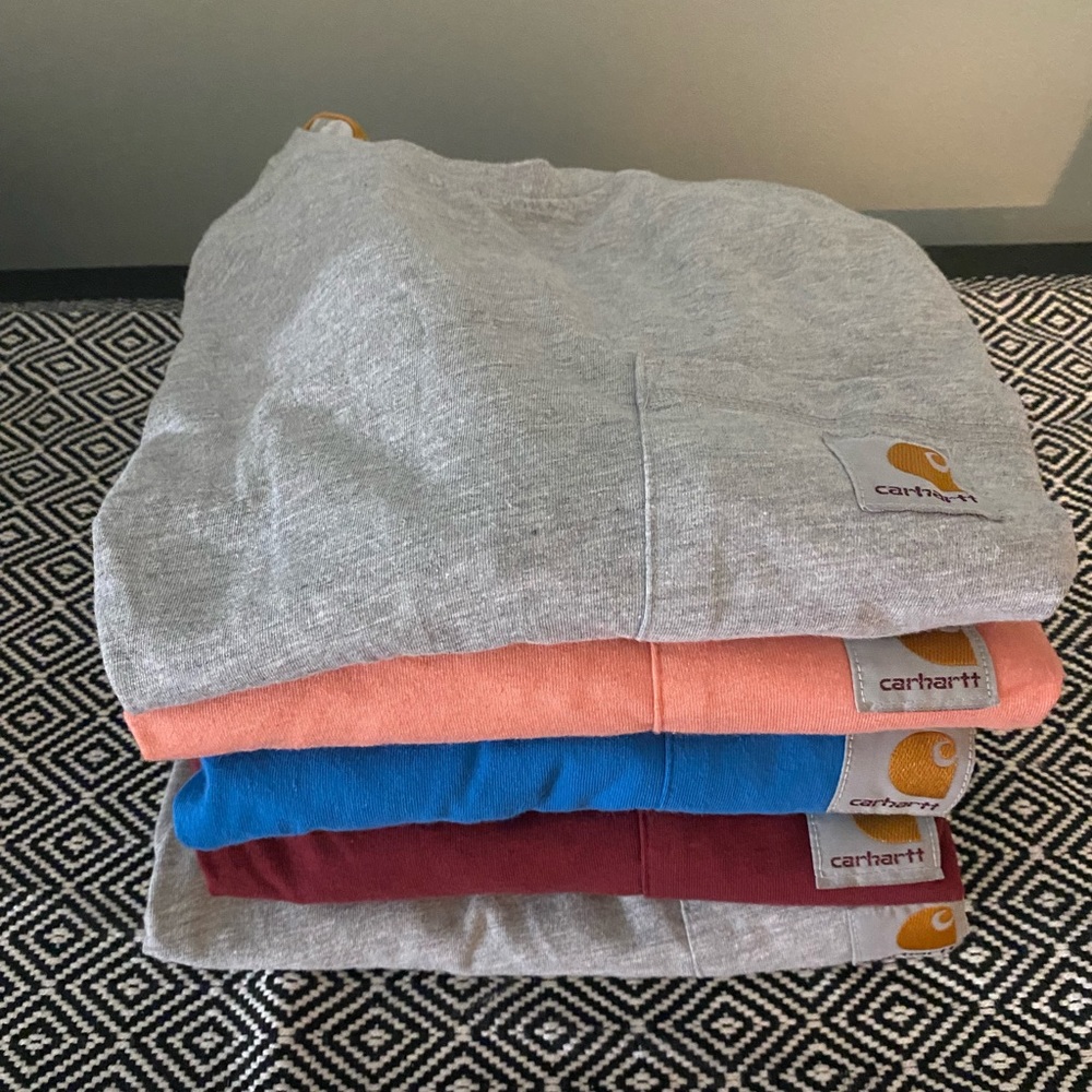 Carhartt Force Relaxed Fit Pocket Tee Shirt Set of 5 Size Small
